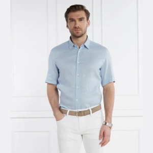 BOSS BLACK Lniana koszula S-LIAM-ken | Regular Fit