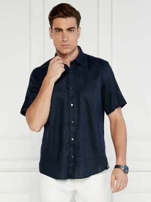 BOSS BLACK Lniana koszula S-LIAM-ken | Regular Fit