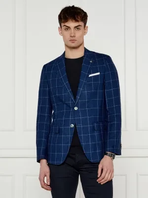 BOSS BLACK Lniana marynarka H-Hutson-233 | Slim Fit | z dodatkiem wełny