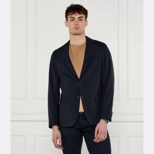 BOSS BLACK Lniana marynarka P-Hanry-Flaps-WG-252 | Slim Fit