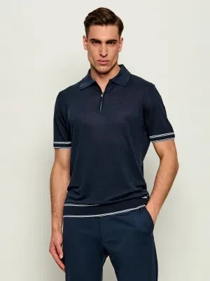BOSS BLACK Lniane polo H-Norbertino | Regular Fit
