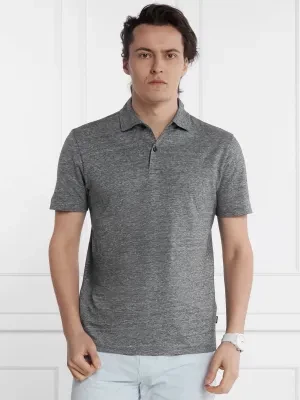 BOSS BLACK Lniane polo Press 56 | Regular Fit