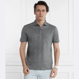 BOSS BLACK Lniane polo Press 56 | Regular Fit