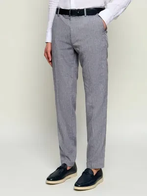 BOSS BLACK Lniane spodnie chino H-Kane1-RDS | Regular Fit