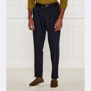 BOSS BLACK Lniane spodnie P-Perin-RDS-PL-WG252 | Slim Fit