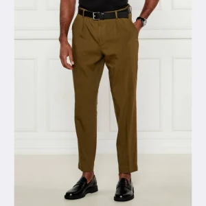 BOSS BLACK Lniane spodnie P-Perin-RDS-PL-WG252 | Slim Fit