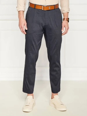 BOSS BLACK Lniane spodnie P-Perin-RDS-WG-242 | Relaxed fit