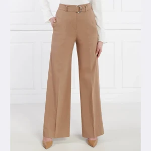 BOSS BLACK Lniane spodnie Tasena | Relaxed fit