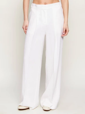 BOSS BLACK Lniane spodnie Tiana11 | Relaxed fit