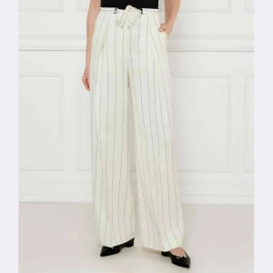 BOSS BLACK Lniane spodnie Tiana5 | Loose fit
