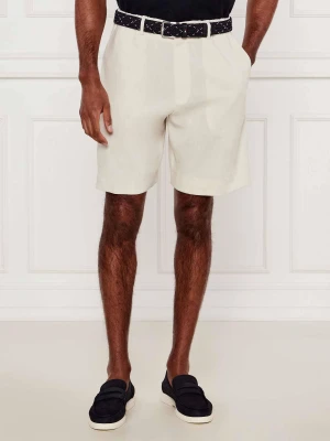 BOSS BLACK Lniane szorty chino P-Peter-RDS-S-WG-252 | Relaxed fit