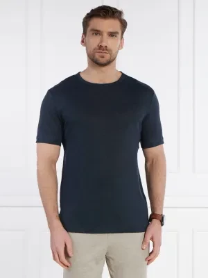 BOSS BLACK Lniany t-shirt Tiburt 456 | Regular Fit