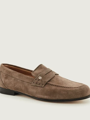 BOSS BLACK Loafersy Jadey_Mocc_SDBB | zamsz beżowy