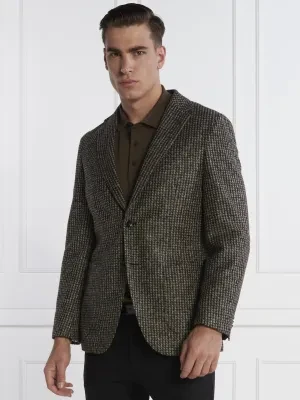 BOSS BLACK Marynarka 2w1 C-Jaye-J-Bib-233 | Longline Fit | z dodatkiem wełny