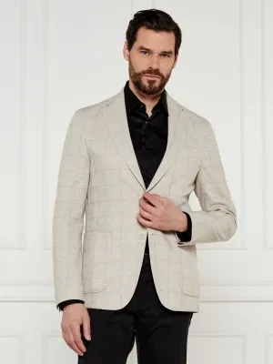 BOSS BLACK Marynarka C-Hanry-J-252 | Slim Fit | z dodatkiem lnu