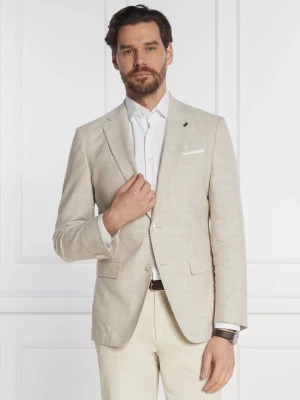 BOSS BLACK Marynarka H-Hutson-233 | Slim Fit | z dodatkiem lnu