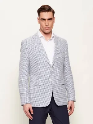 BOSS BLACK Marynarka H-Hutson-262 | Regular Fit | z dodatkiem lnu