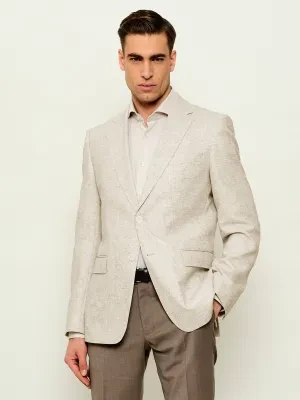 BOSS BLACK Marynarka H-Hutson-262 | Regular Fit | z dodatkiem lnu