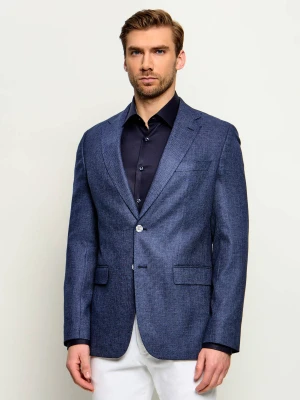 BOSS BLACK Marynarka H-Hutson-262 | Regular Fit | z dodatkiem lnu