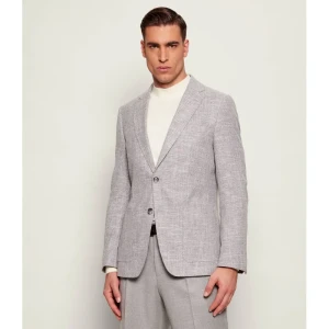 BOSS BLACK Marynarka H-Hutson-2PP-253 | Regular Fit | z dodatkiem lnu