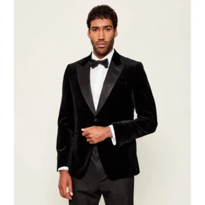 BOSS BLACK Marynarka H-Hutson-Tux-254 | Slim Fit | z dodatkiem jedwabiu