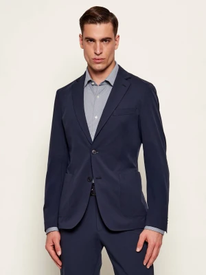 BOSS BLACK Marynarka P-Hanry-J-WG-233 | Slim Fit granatowy