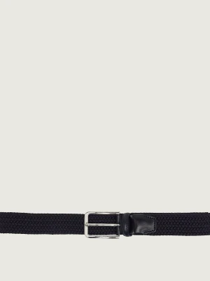 BOSS BLACK Pasek Clorio_Sz30 | z dodatkiem skóry granatowy