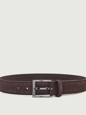 BOSS BLACK Pasek Elloy-Sd-GmSt_Sz35 | zamsz brązowy