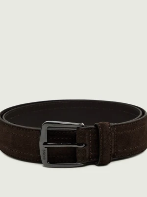 BOSS BLACK Pasek Syhr-SdSw_Sz35 | zamsz brązowy