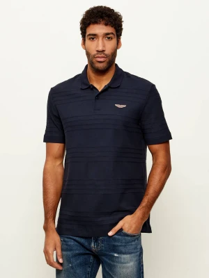 BOSS BLACK Polo C-Parris 242_AM | BOSS x Aston Martin | Regular Fit granatowy