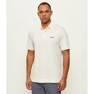 BOSS BLACK Polo C-Parris 248 Boss x Aston Martin | Regular Fit | z dodatkiem lnu