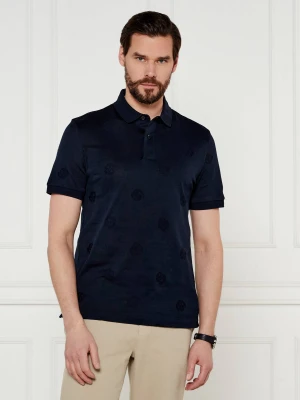 BOSS BLACK Polo C-Prout 109 | Regular Fit | mercerised granatowy
