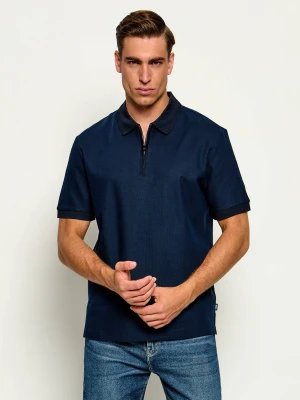 BOSS BLACK Polo H-Pei 88 | Regular Fit granatowy