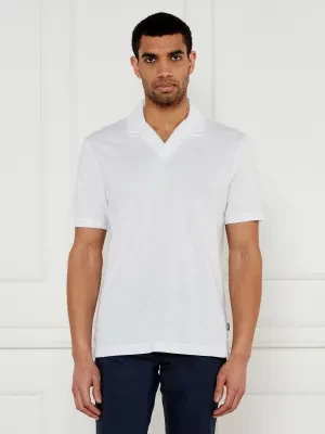 BOSS BLACK Polo H-Ponti 28 | Regular Fit | z dodatkiem lnu