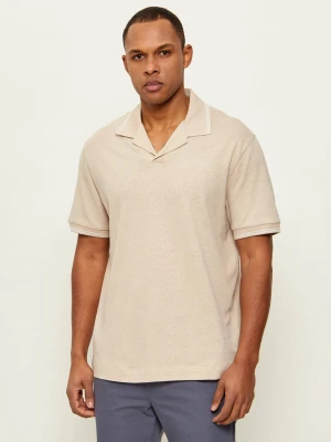 BOSS BLACK Polo H-Pye 235 | Regular Fit | z dodatkiem lnu beżowy