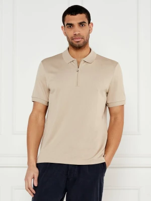 BOSS BLACK Polo P-Paras 25 | Regular Fit beżowy