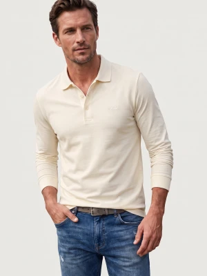 BOSS BLACK Polo Pado 30 | Regular Fit kremowy