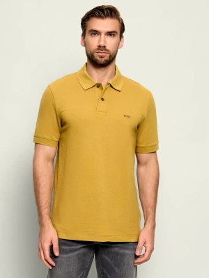 BOSS BLACK Polo Pallas | Regular Fit musztardowy