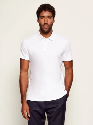 BOSS BLACK Polo Palosh 30 | Slim Fit biały