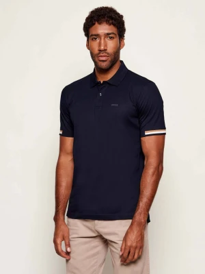 BOSS BLACK Polo Parlay 147 | Regular Fit | mercerised granatowy