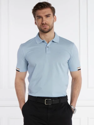 Zdjęcie produktu BOSS BLACK Polo Parlay 147 | Regular Fit | mercerised błękitny