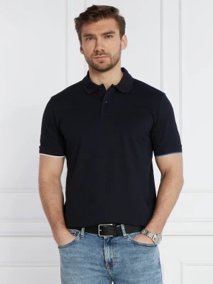 BOSS BLACK Polo Parlay 211 | Regular Fit | pique mercerised granatowy