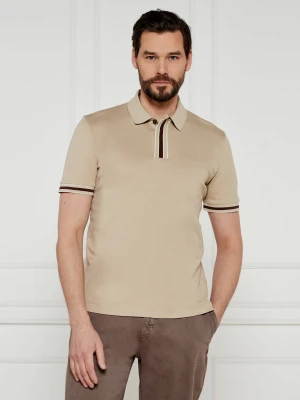 BOSS BLACK Polo Parlay | Regular Fit beżowy
