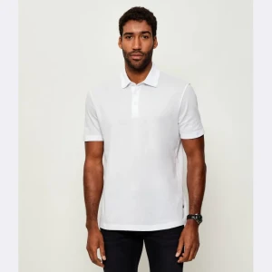 BOSS BLACK Polo Parris 37_DB | BECKHAM X BOSS | Regular Fit | z dodatkiem jedwabiu
