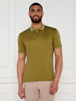BOSS BLACK Polo Penrose 38 | Slim Fit oliwkowy