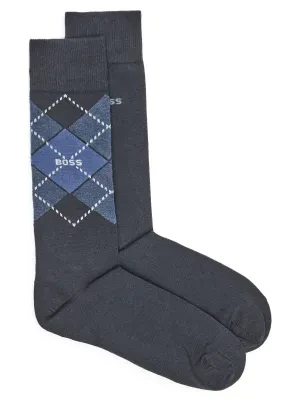 BOSS BLACK Skarpety 2-pack 2P RS Argyle CC