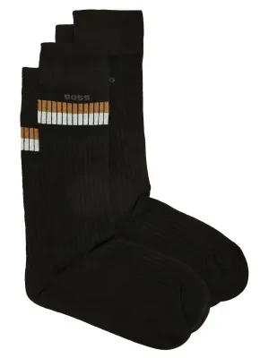 BOSS BLACK Skarpety 2-pack 2P RS Rib Ecovero
