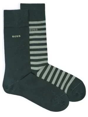 BOSS BLACK Skarpety 2-pack 2P RS Stripe CC