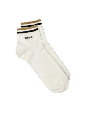 BOSS BLACK Skarpety 2-pack 2P SH Stripe CC biały