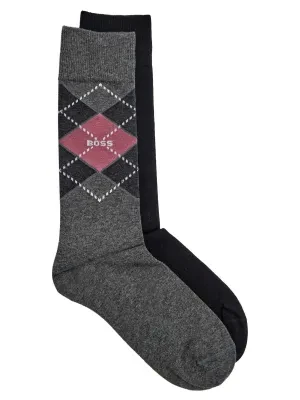 BOSS BLACK Skarpety 2-pack Argyle